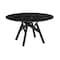 Armen Living Venus and Lima 5 Piece Black Marble Round Dining Set SETVEDIBLK5D - alternate 6